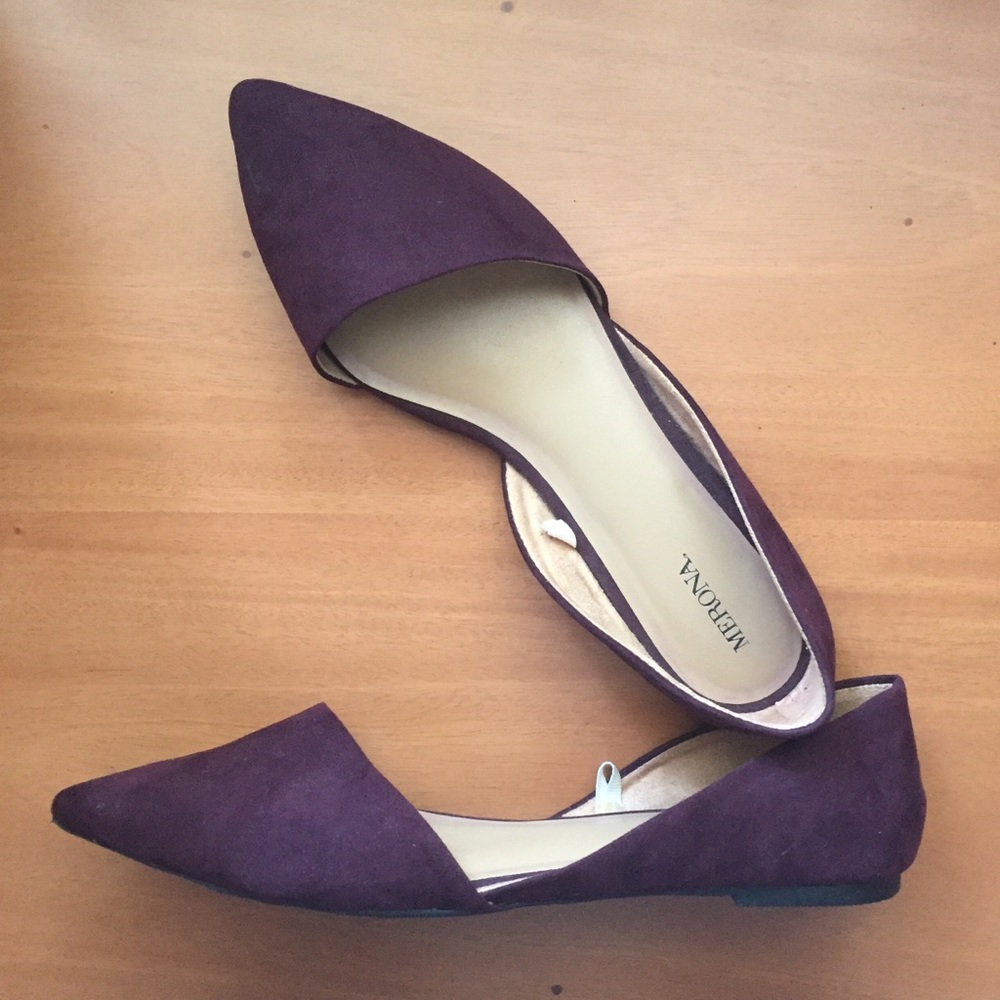 Merona maroon flats